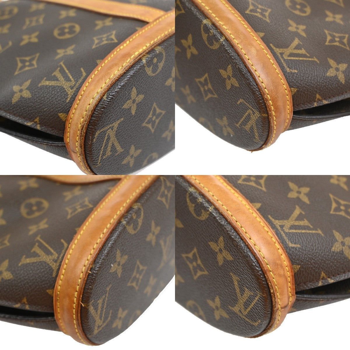 LOUIS VUITTON BABYLONE Shoulder Bag Monogram Leather Brown France M51102 84SA030