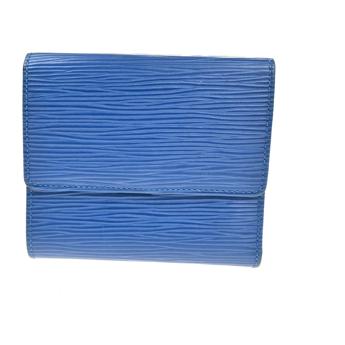 LOUIS VUITTON Porte-Monnaie Billets Cartes Credit Wallet Epi Blue M63485 07KC417