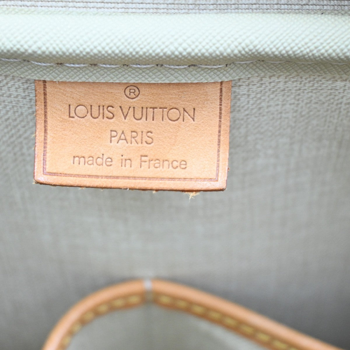 LOUIS VUITTON LV Logo Deauville Hand Bag Monogram Leather Brown M47270 16CA812
