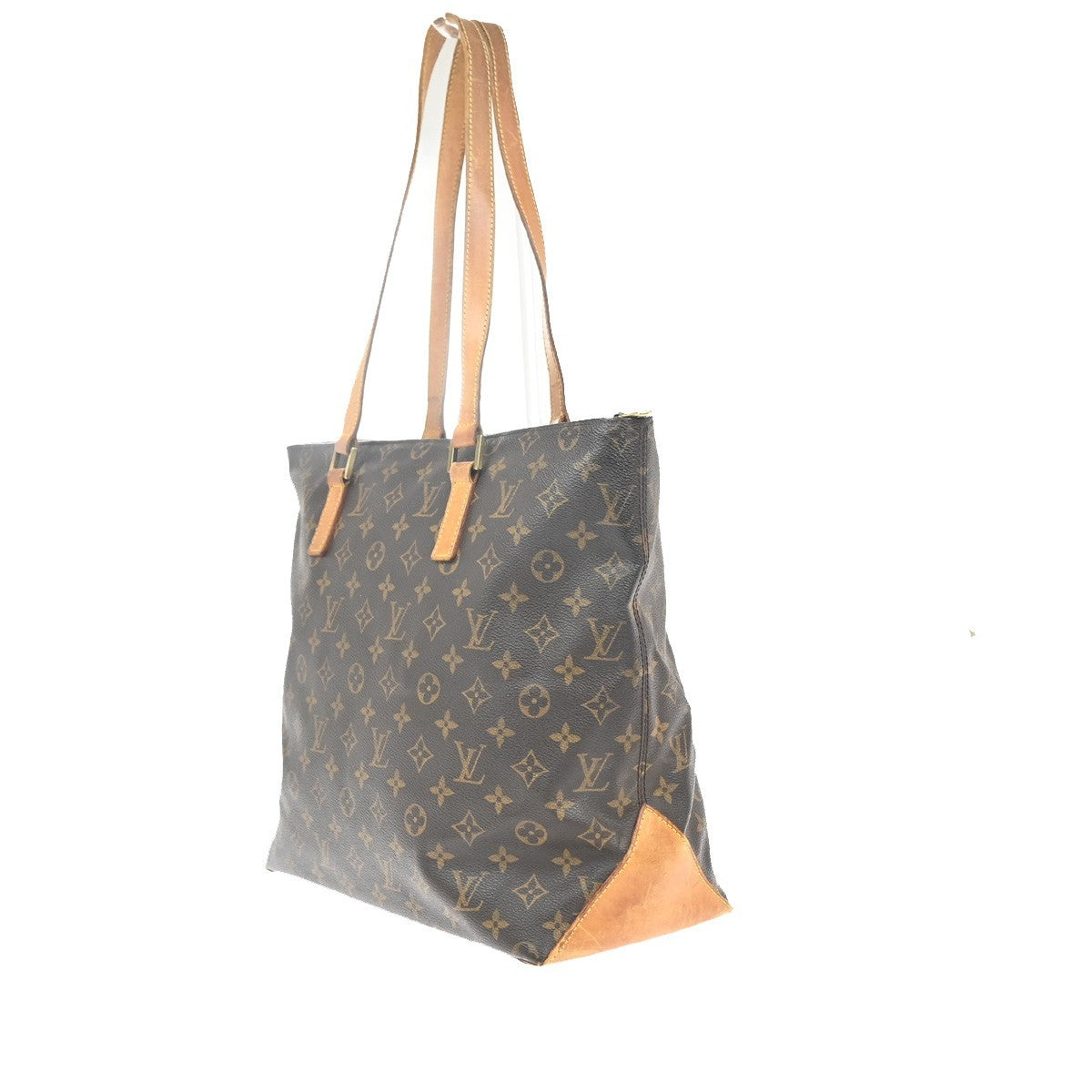 LOUIS VUITTON Cabas Mezzo Shoulder Bag Monogram Leather Brown M51151 82MA440