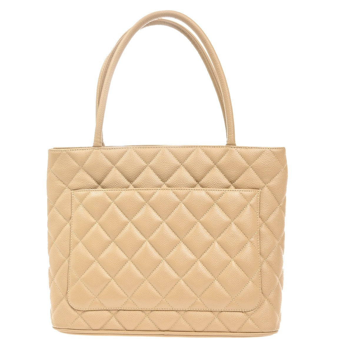 CHANEL CC Matelasse Shoulder Hand Bag Grained Calfskin Leather BE Italy 369RL781