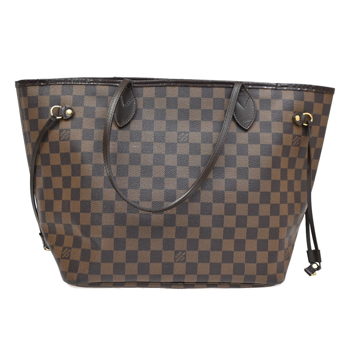 LOUIS VUITTON Neverfull MM Shoulder Bag Damier Ebene Leather BN N51105 53DA197