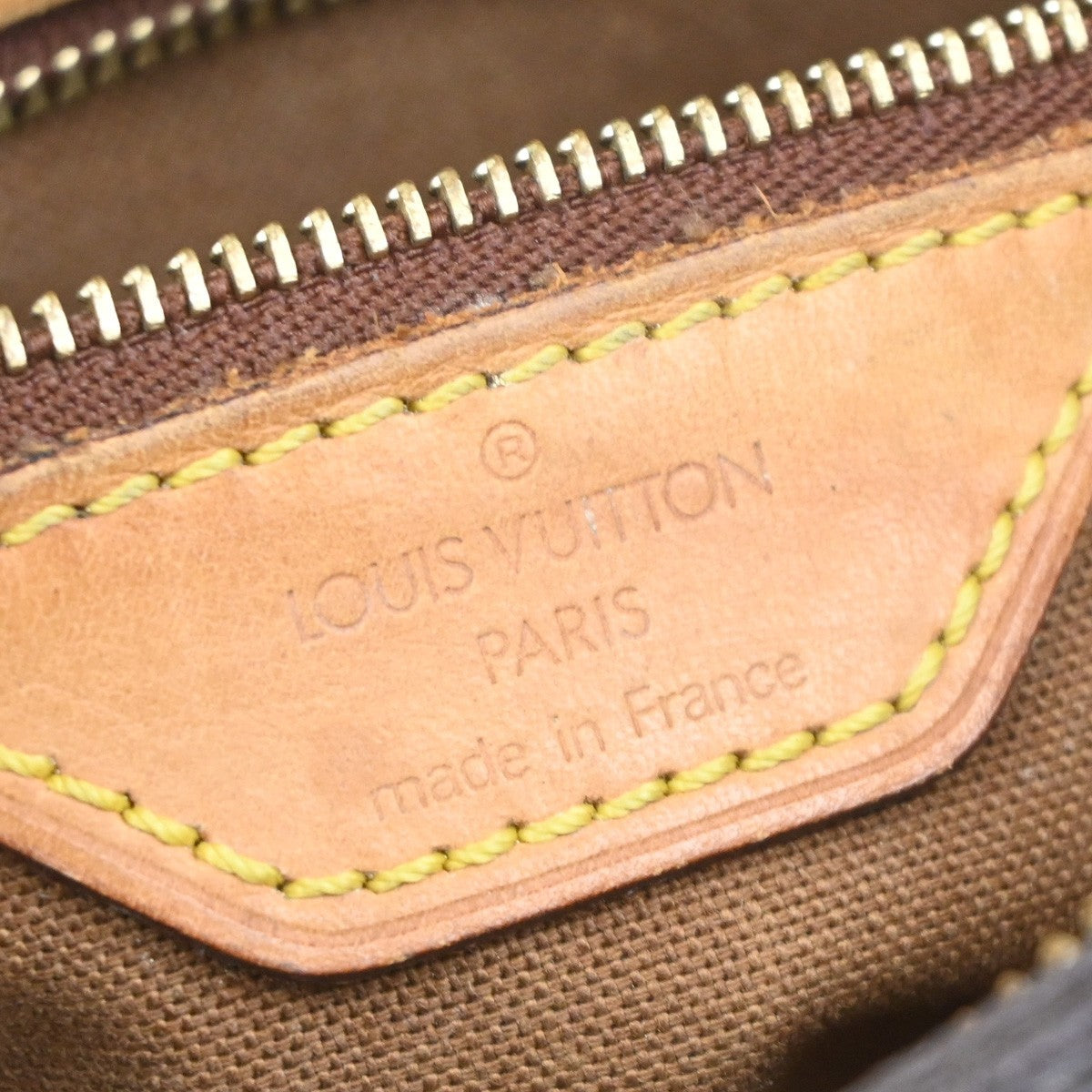 LOUIS VUITTON Logo Trotteur Shoulder Bag Monogram Leather Brown M51240 62SA013
