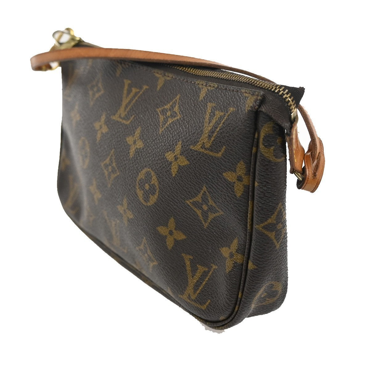 LOUIS VUITTON Pochette Accessoires Hand Bag Monogram Leather BN M51980 18CA666