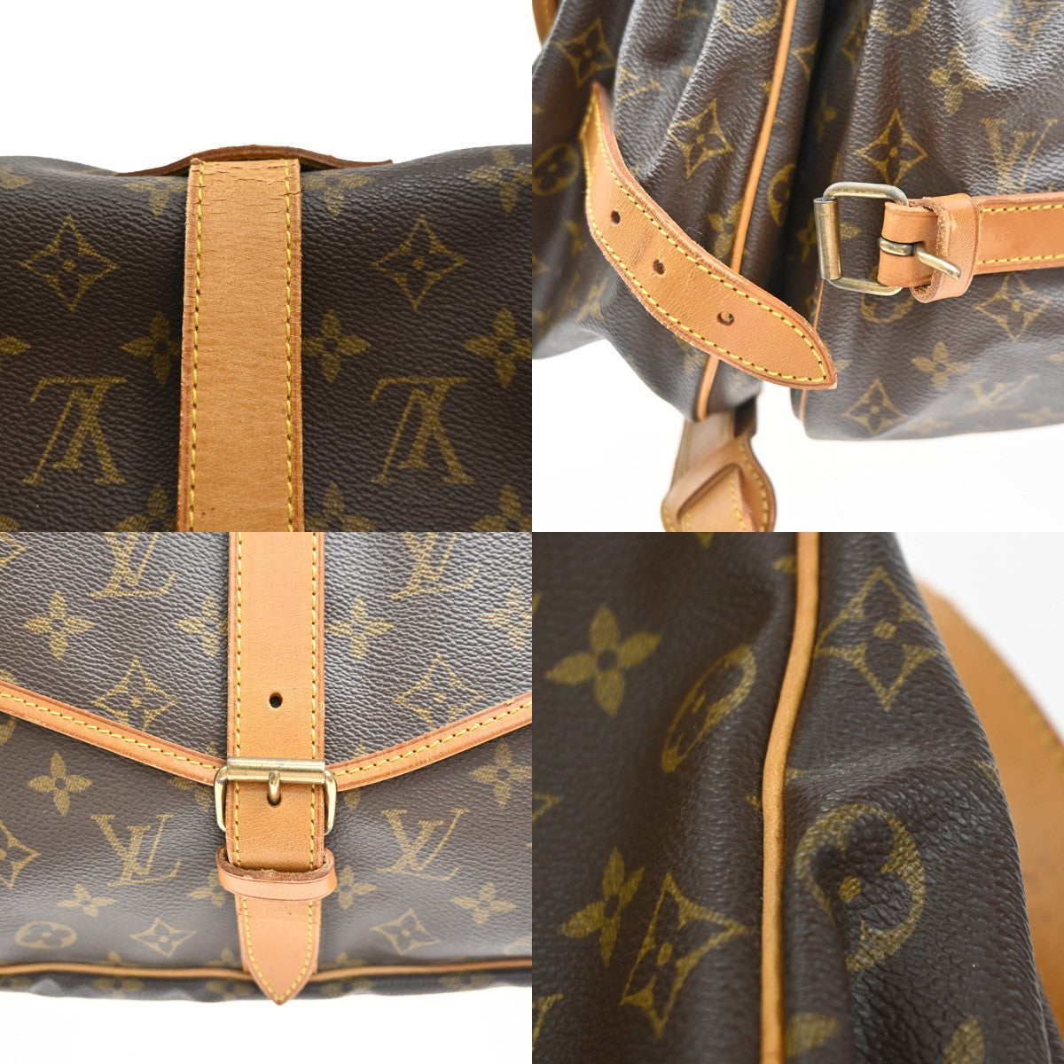 LOUIS VUITTON Saumur 35 Shoulder Bag Monogram Leather BN France M42254 79KC172