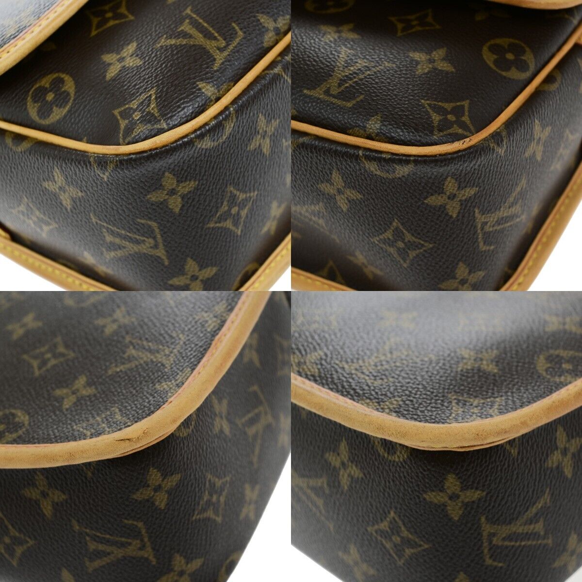 LOUIS VUITTON Sologne Crossbody Shoulder Bag Monogram Leather BN M42250 44RF232