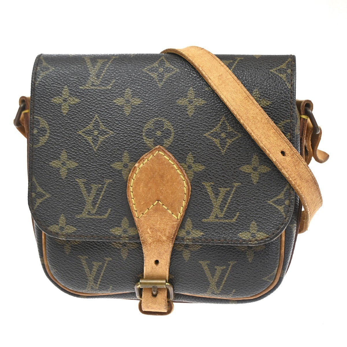 LOUIS VUITTON Mini Cartouchiere Shoulder Bag Monogram Leather BN M51254 32KC134