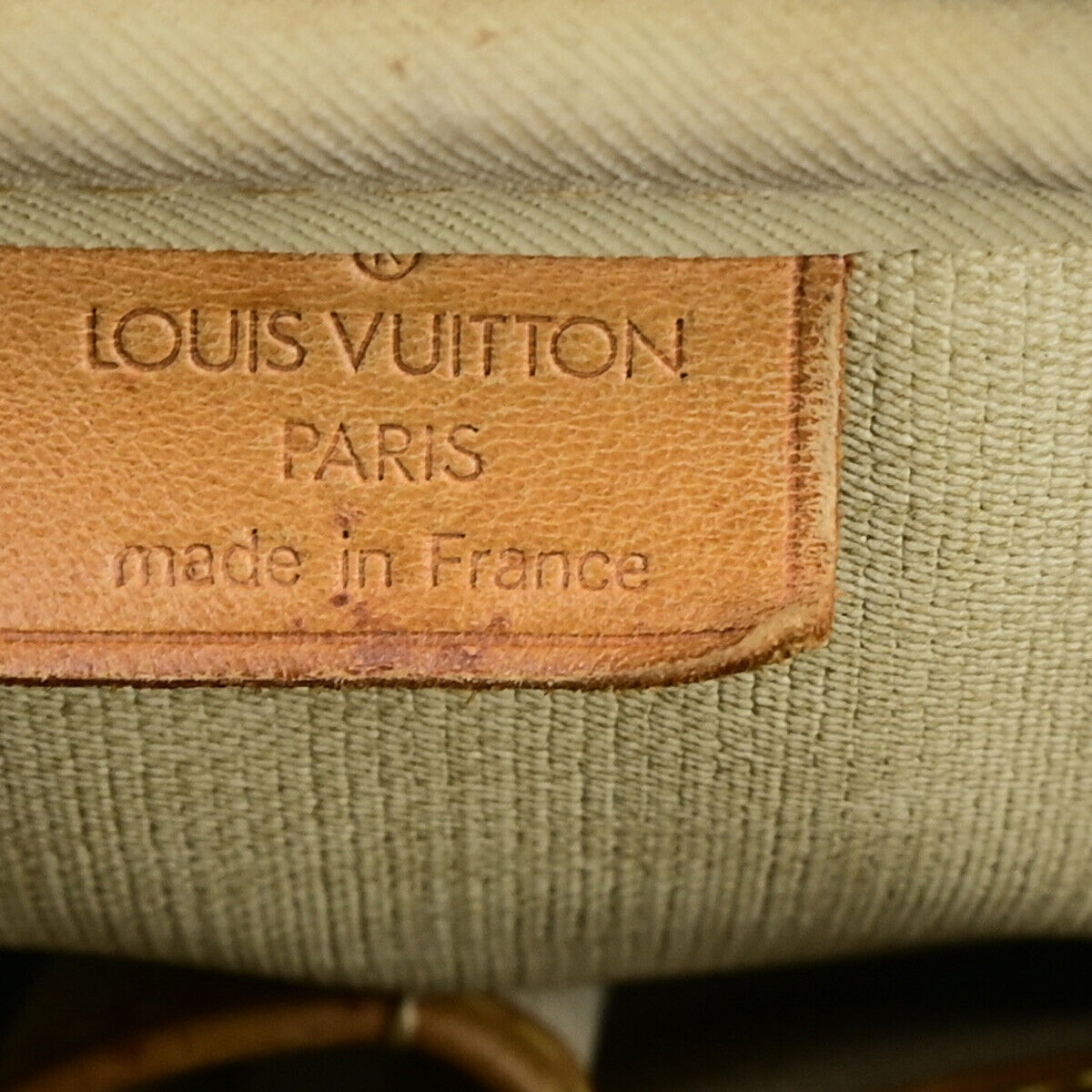 LOUIS VUITTON LV Logo Deauville Hand Bag Monogram Leather Brown M47270 64YG526