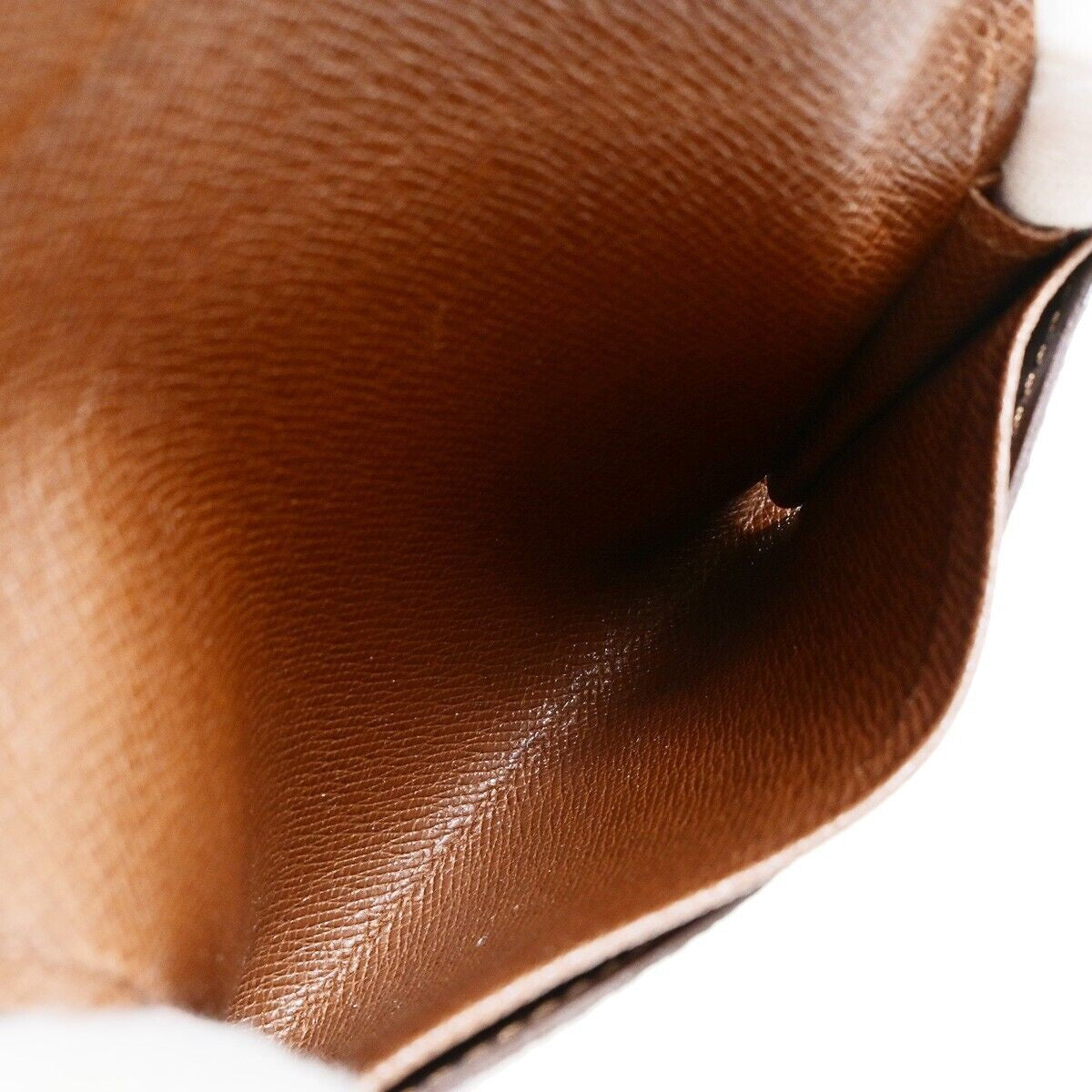 LOUIS VUITTON LV Logo Card Holder Case Monogram Leather Brown M62920 62RK259