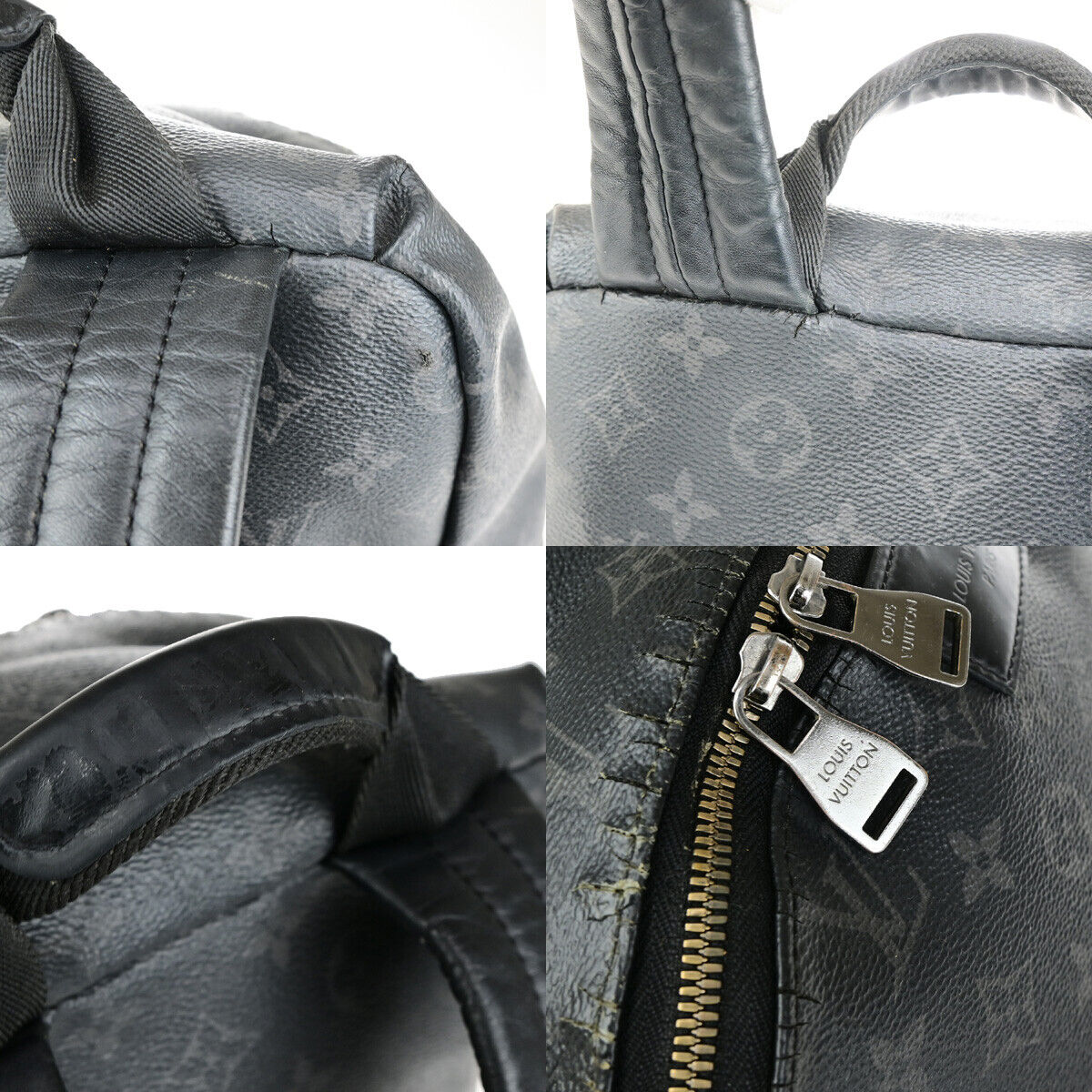 LOUIS VUITTON Apollo Backpack Bag Monogram Eclipse Black M43186 11YG727