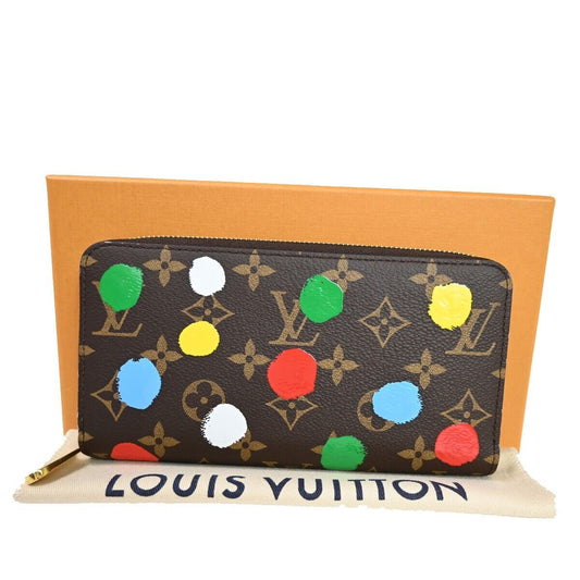 LOUIS VUITTON LV × YK Long Zippy Wallet Monogram 3D Dots Brown M81864 605RH887