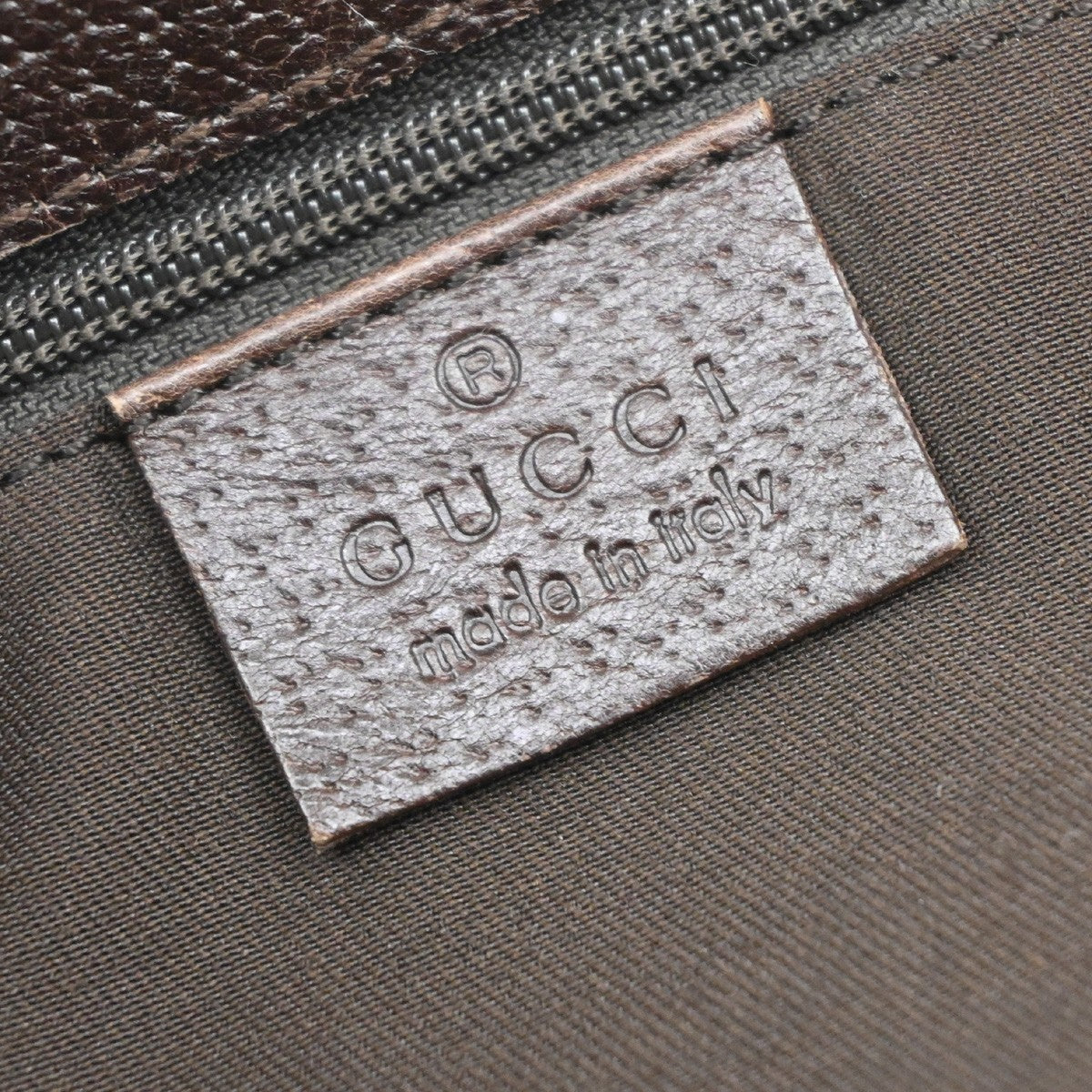 GUCCI Logo GG Pattern Shoulder Bag Canvas Leather Brown Silver Italy 61KB384