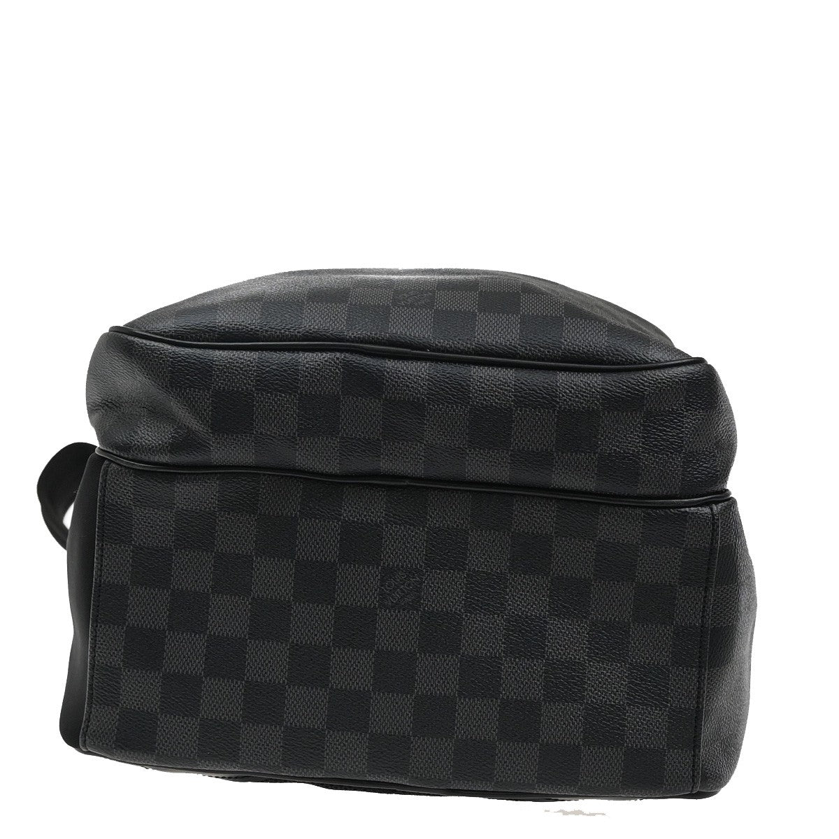 LOUIS VUITTON Michael Backpack Bag Damier Graphite Leather Black N58024 629RL413