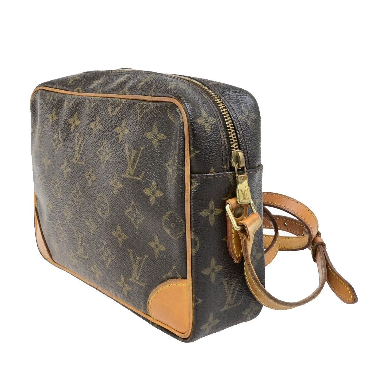 LOUIS VUITTON Trocadero 27 Shoulder Bag Monogram Leather Brown M51274 67FB294