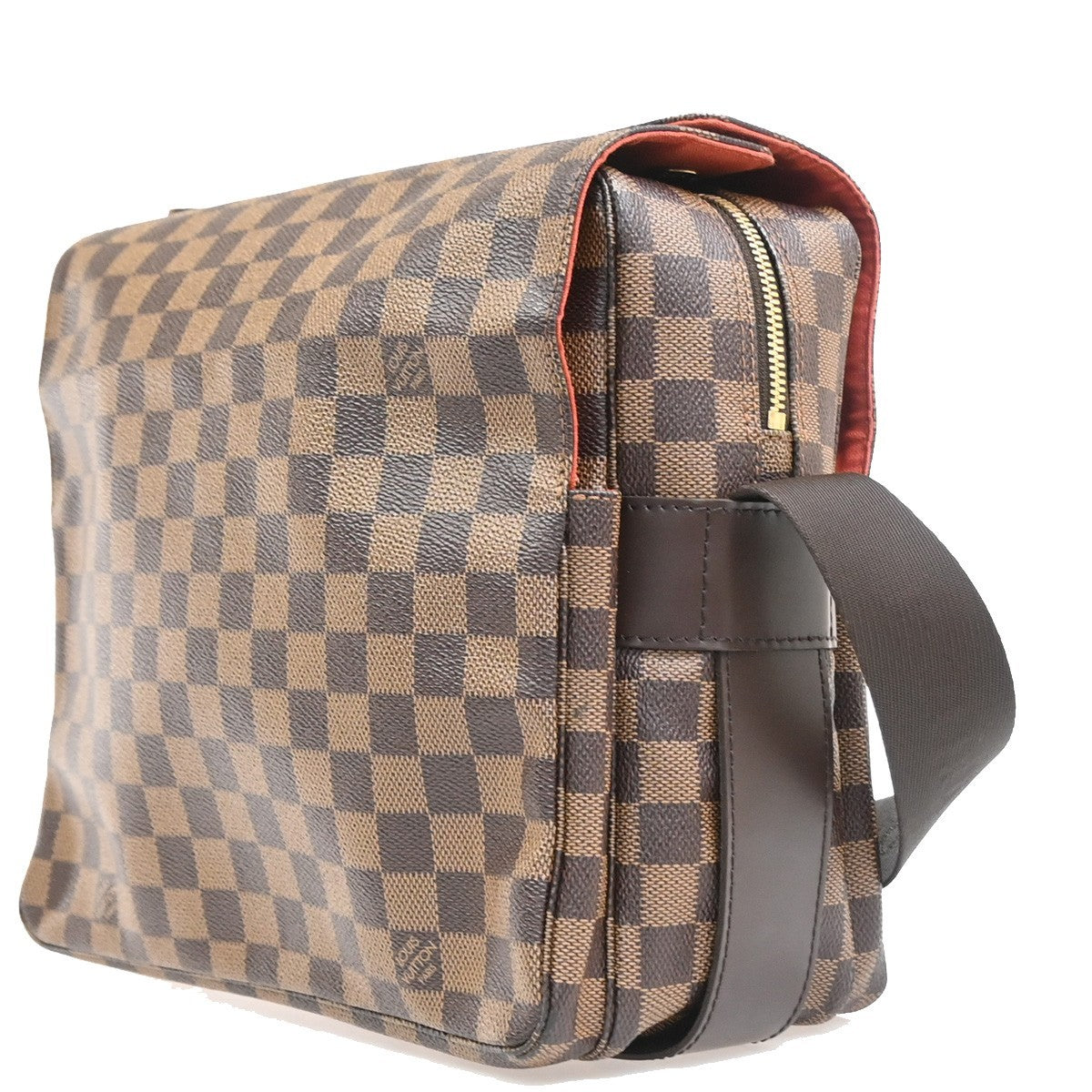 LOUIS VUITTON Naviglio Shoulder Bag Damier Ebene Leather Brown N45255 15YH939