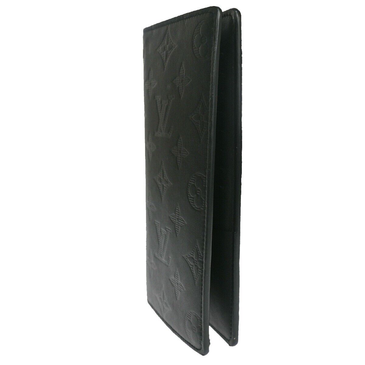 LOUIS VUITTON Brazza Long Bifold Wallet Monogram Shadow Black M62900 76RH587