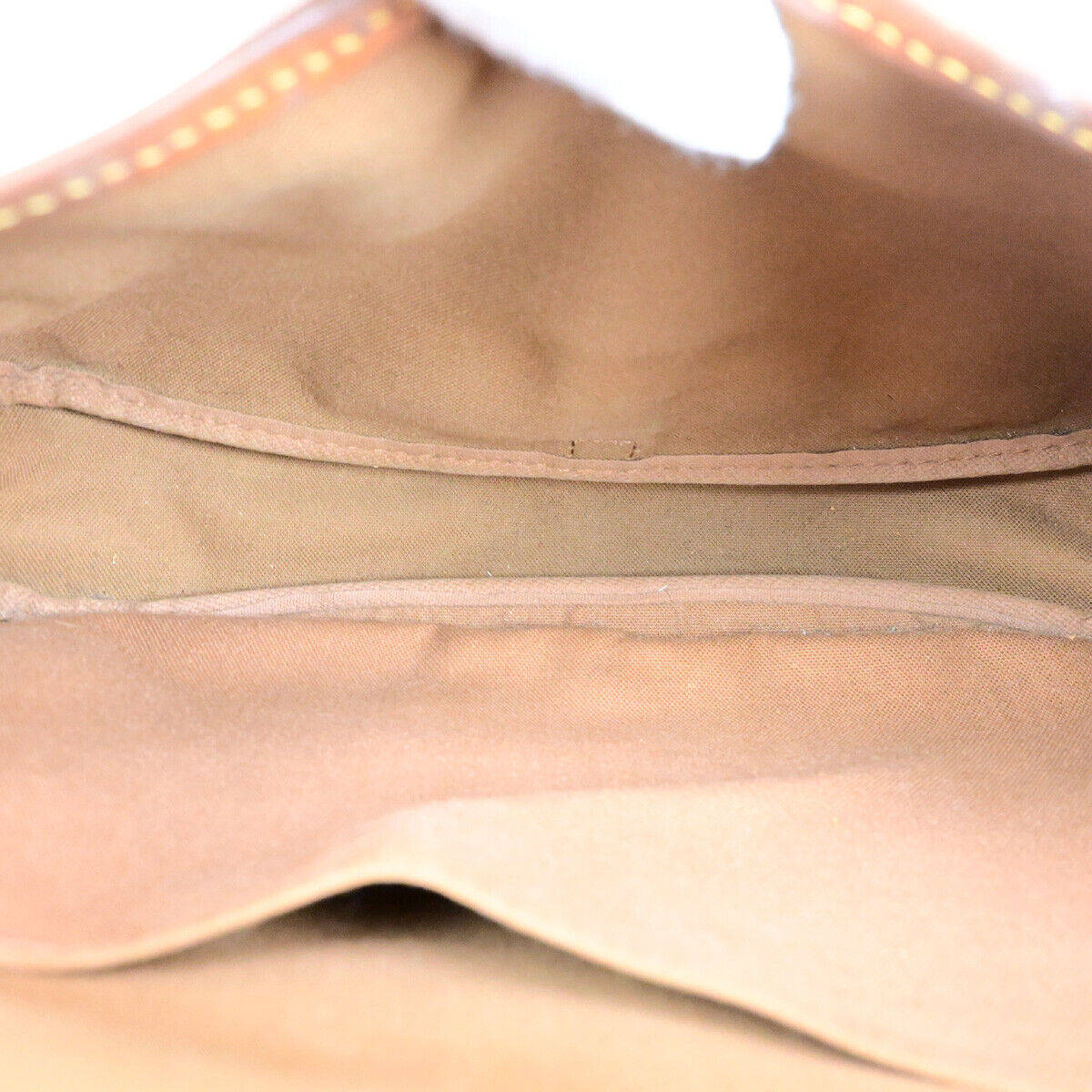 LOUIS VUITTON Logo Saumur 30 Shoulder Bag Monogram Leather Brown M42256 30YG704