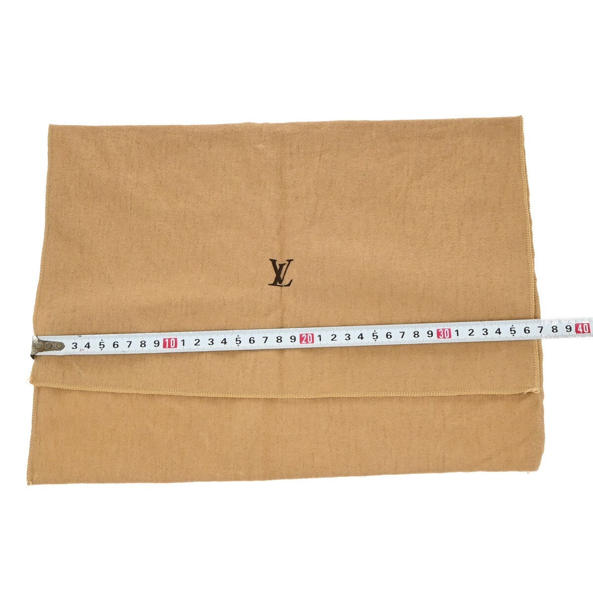 LOUIS VUITTON Logo 10 Set Dust Bag Drawstring Canvas Cotton Beige Brown 09EE135