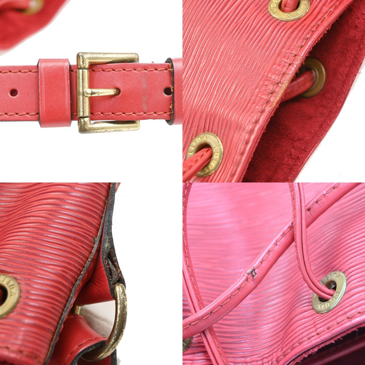LOUIS VUITTON LV Noe GM Drawstring Shoulder Bag Epi Leather RED M44007 81PA064