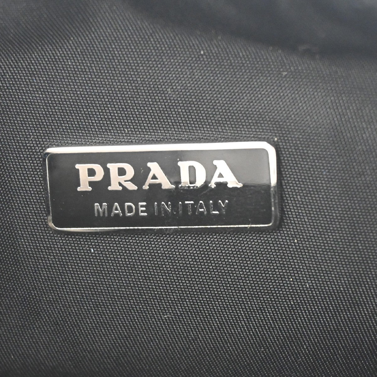 PRADA Re-Edition 2000 Triangle Logo Mini Shoulder Bag Nylon Black Italy 30RL894