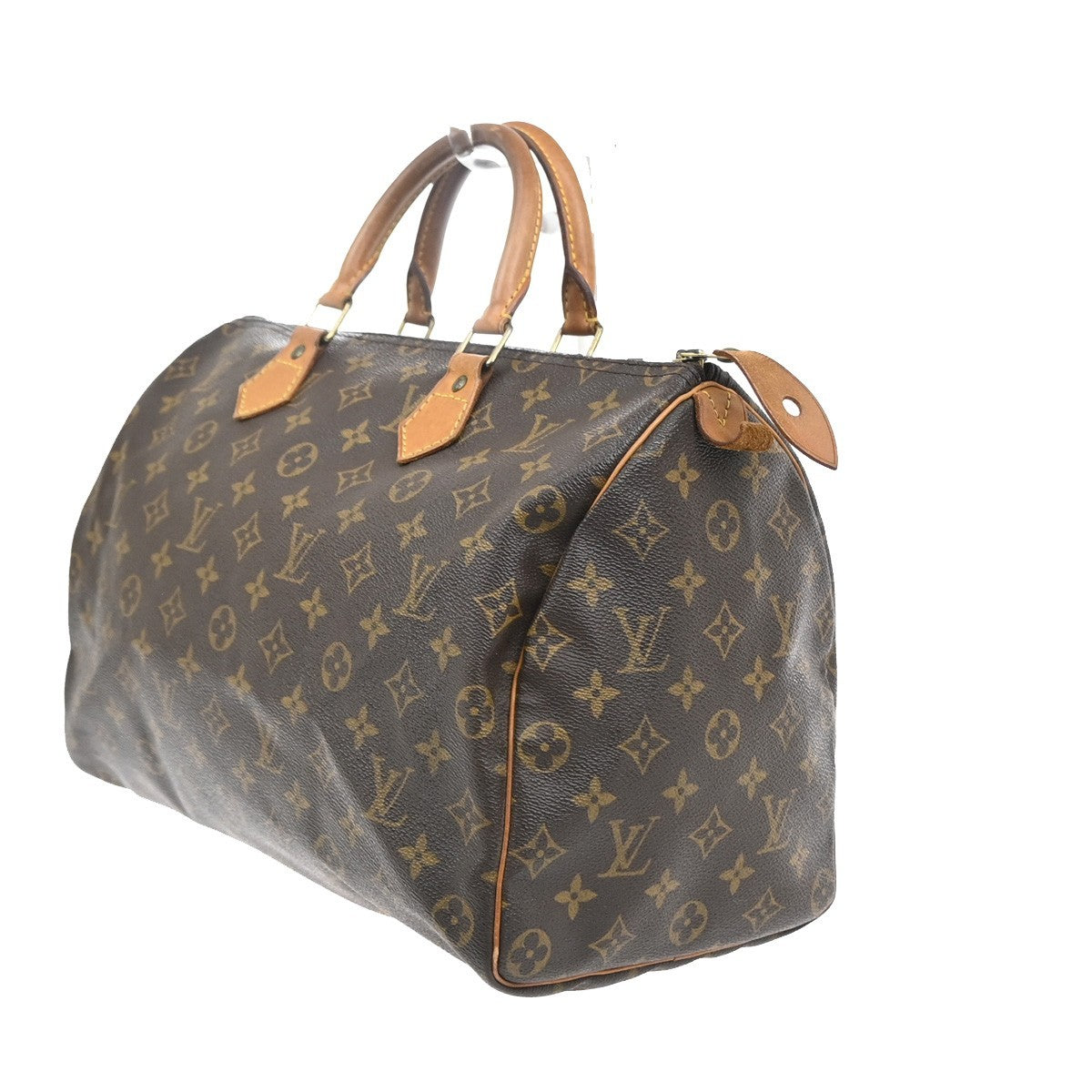 LOUIS VUITTON Speedy 35 Travel Hand Bag Monogram Leather Brown M41524 93SA112