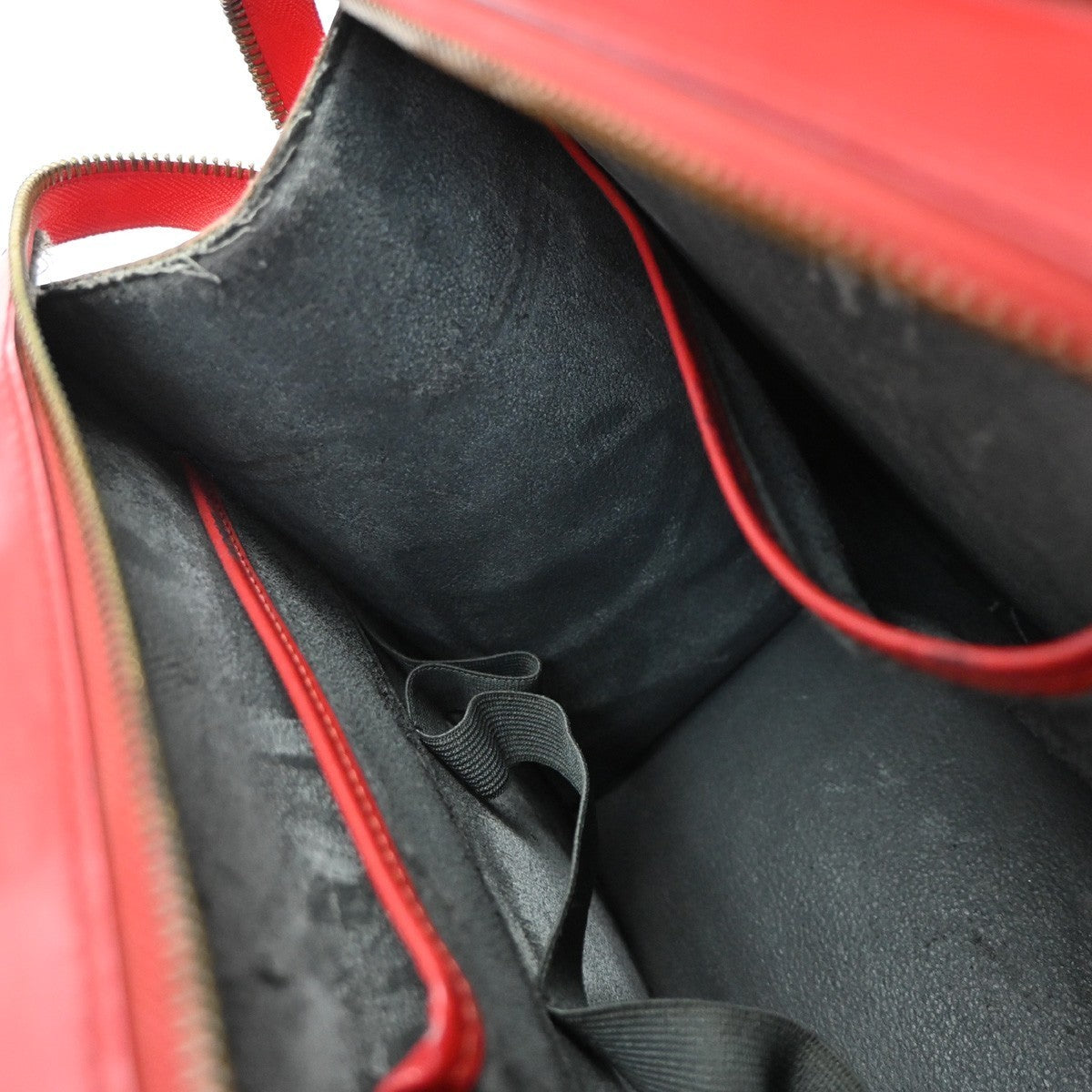 LOUIS VUITTON LV Logo Riviera Hand Bag Epi Leather Red France M48187 67KP503
