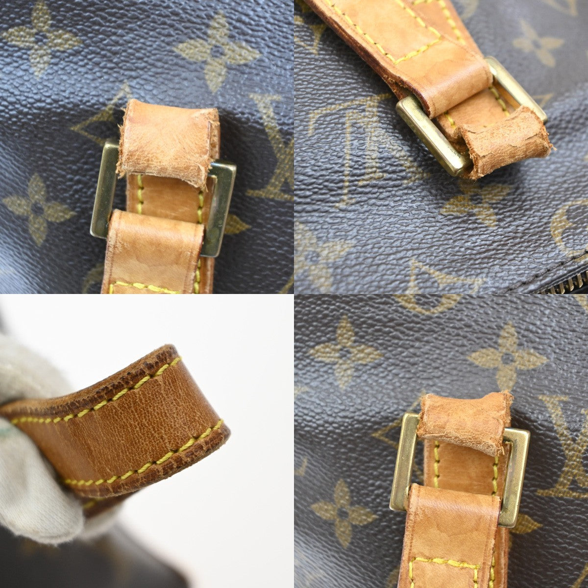 LOUIS VUITTON Cabas Piano Shoulder Bag Monogram Leather Brown M51148 35SA016