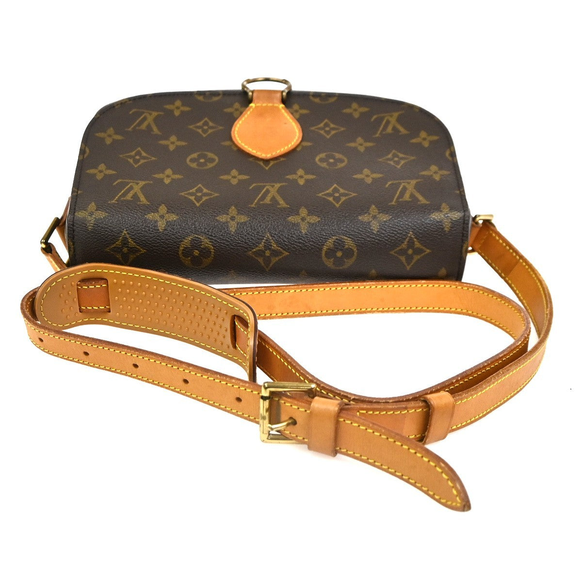 LOUIS VUITTON Saint Cloud GM Shoulder Bag Monogram Leather Brown M51242 85CA747
