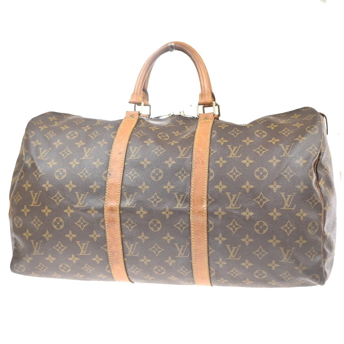 LOUIS VUITTON Keepall 50 Travel Hand Bag Monogram Leather Brown M41426 84MA513