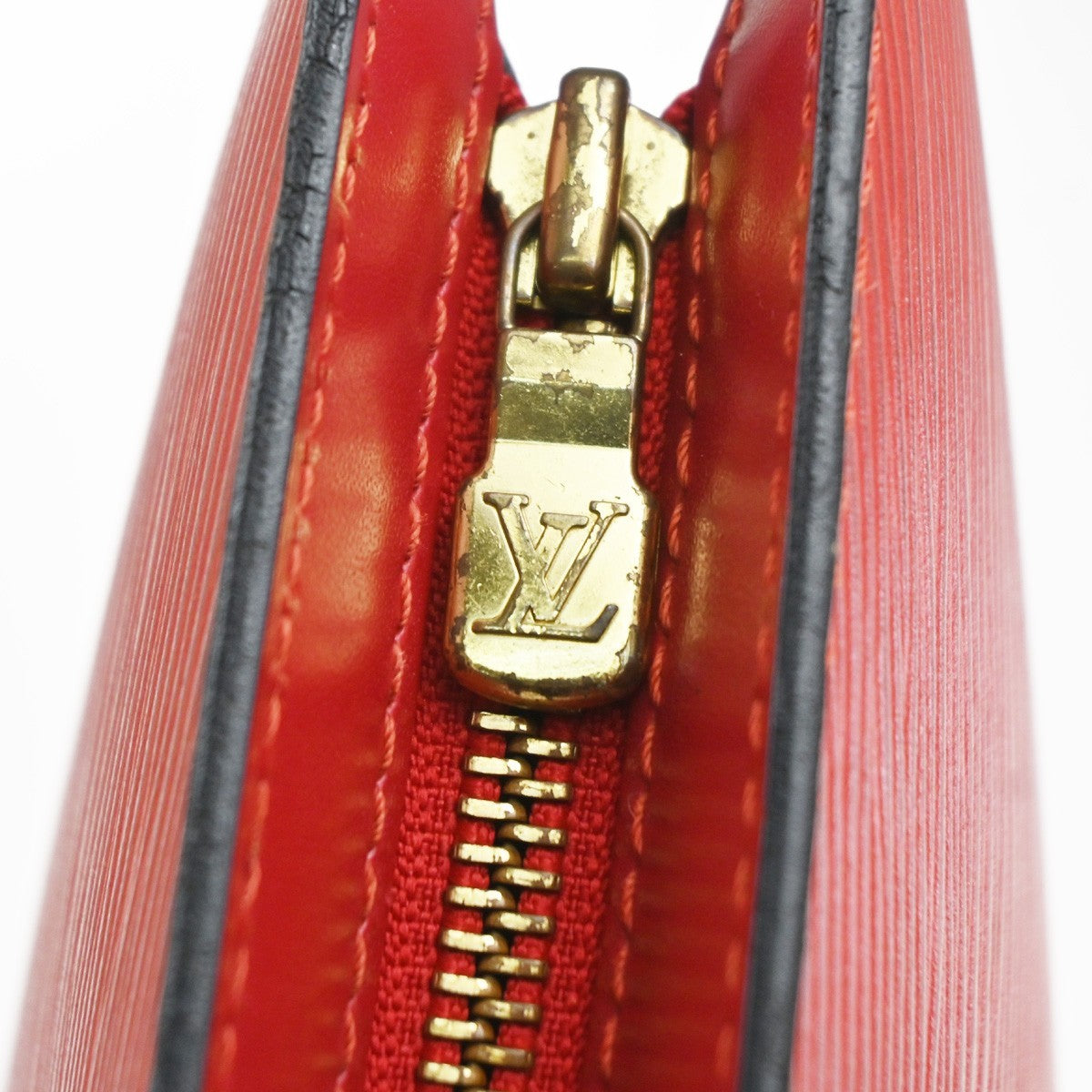 LOUIS VUITTON LV Saint Jacques PM Hand Bag Epi Leather Red France M52277 86YJ145