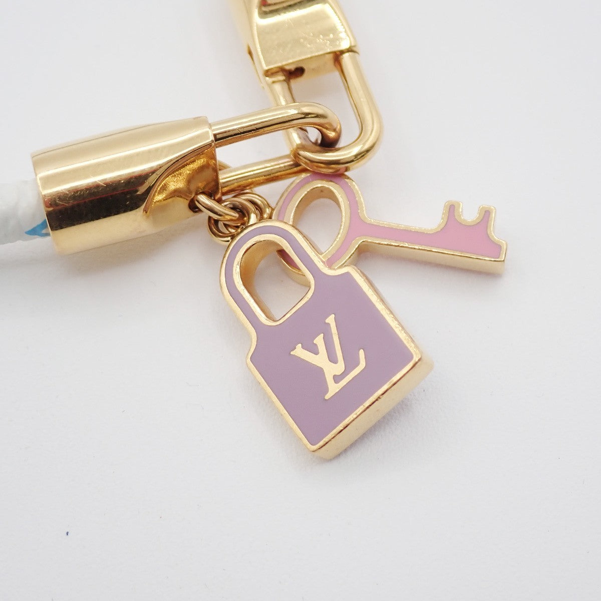 LOUIS VUITTON Luck It Bracelet Monogram Multi Leather White GHW M6604F 34AA176