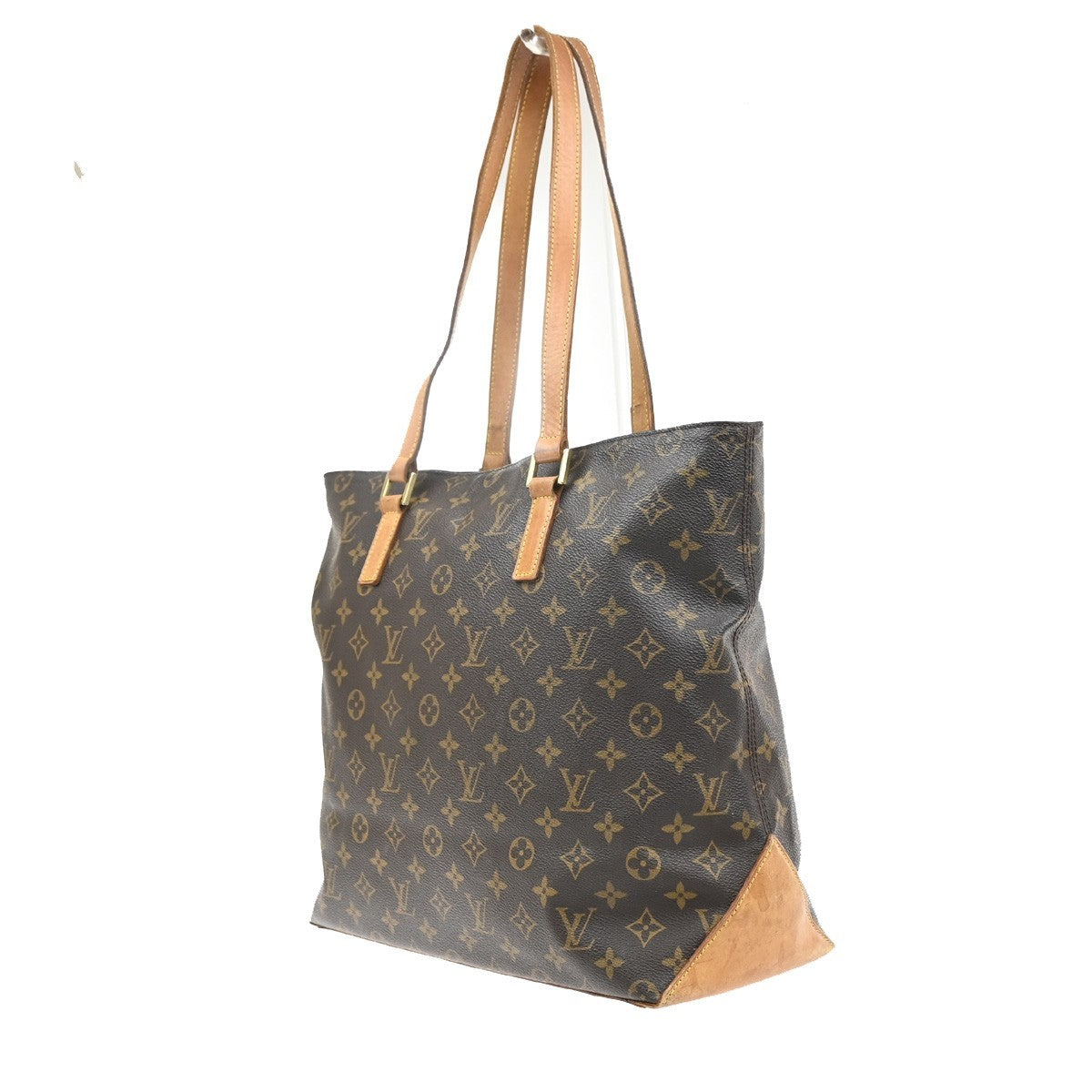LOUIS VUITTON Cabas Mezzo Shoulder Bag Monogram Leather Brown M51151 70CA979