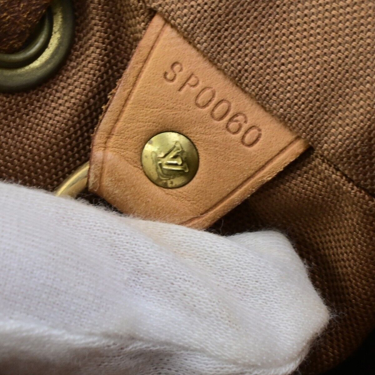 LOUIS VUITTON Montsouris MM Backpack Bag Monogram Leather Brown M51136 77ED313