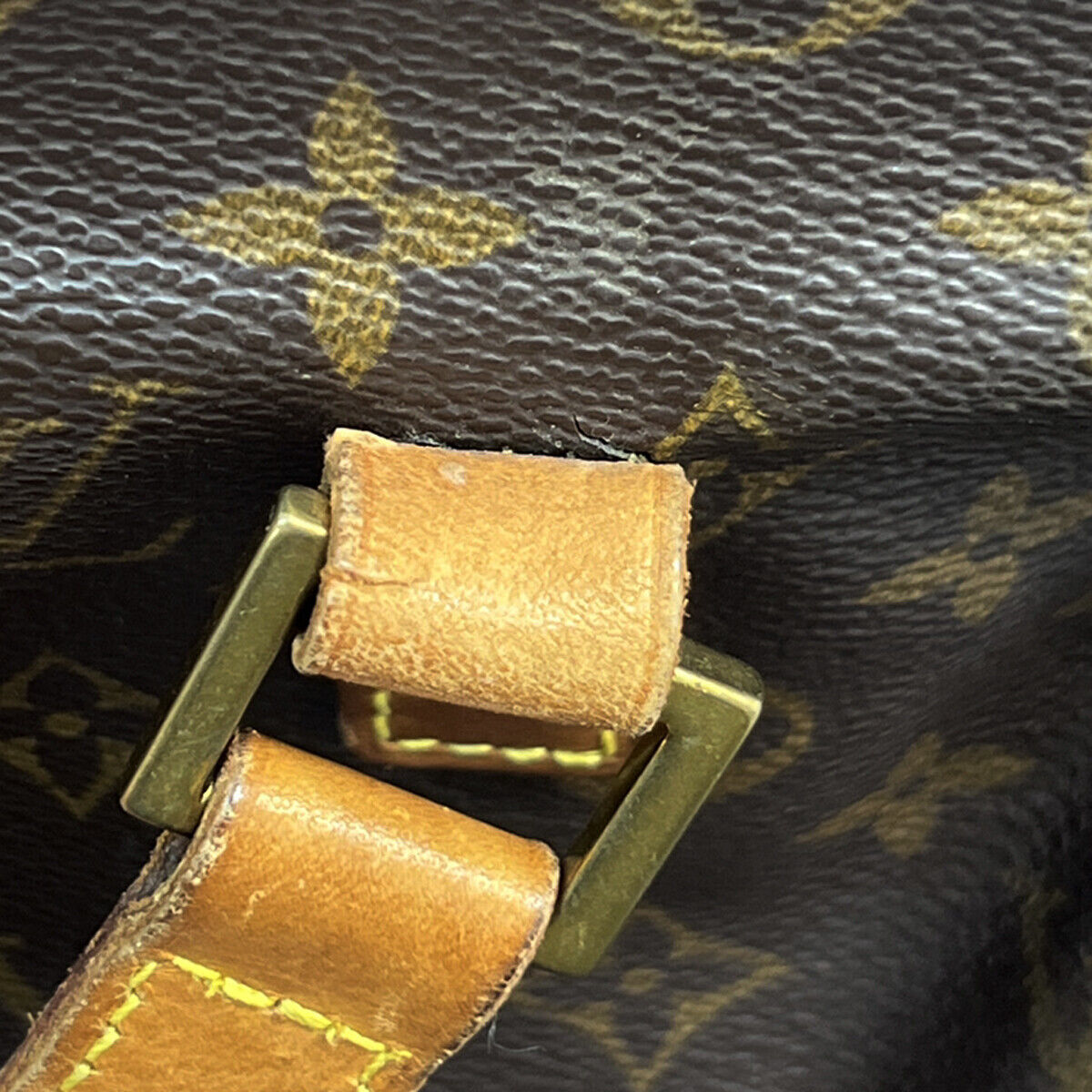 LOUIS VUITTON Cabas Piano Shoulder Bag Monogram Leather Brown M51148 39SH941