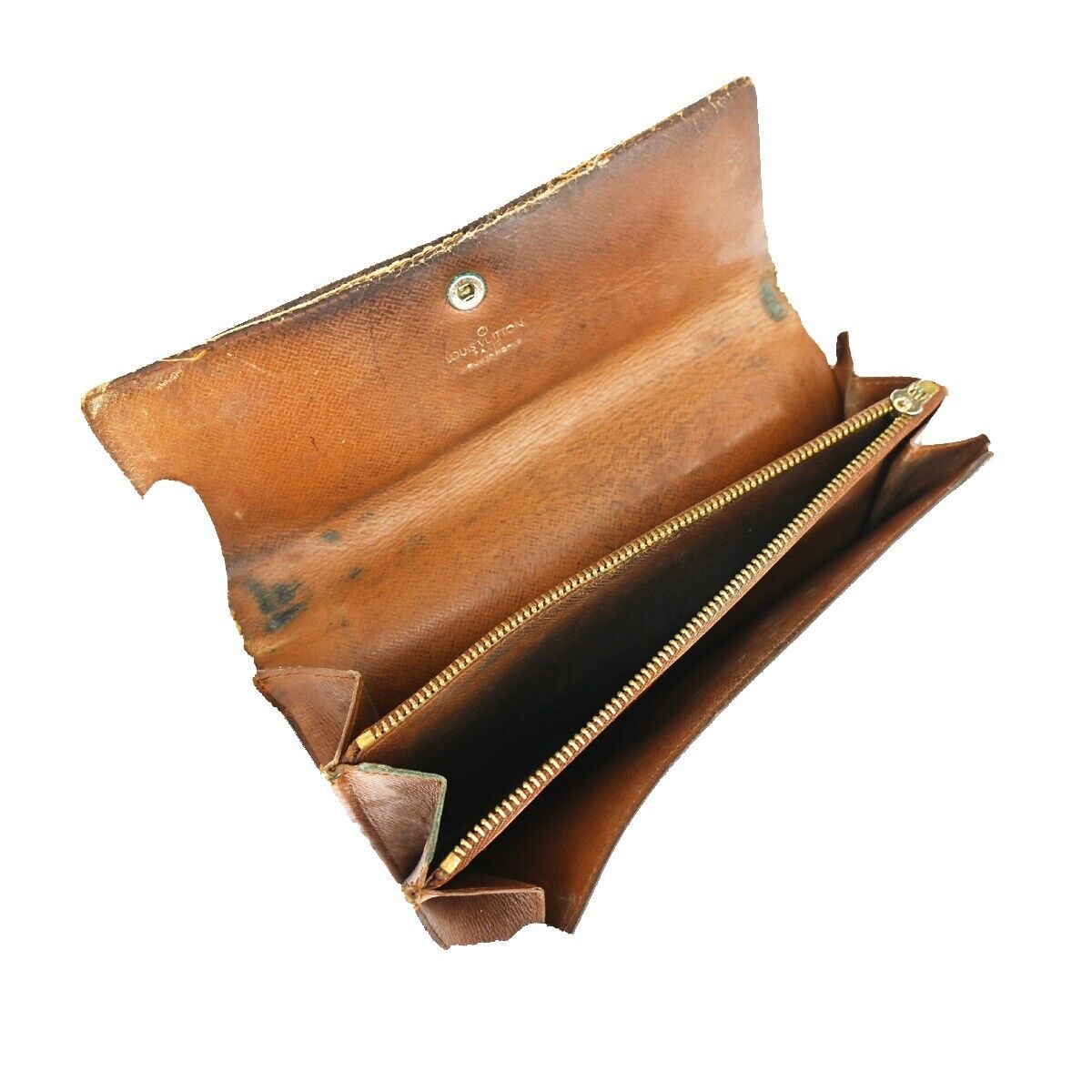 LOUIS VUITTON 3 Set Wallet 6Hooks Key Case Monogram Leather Brown 66YA836