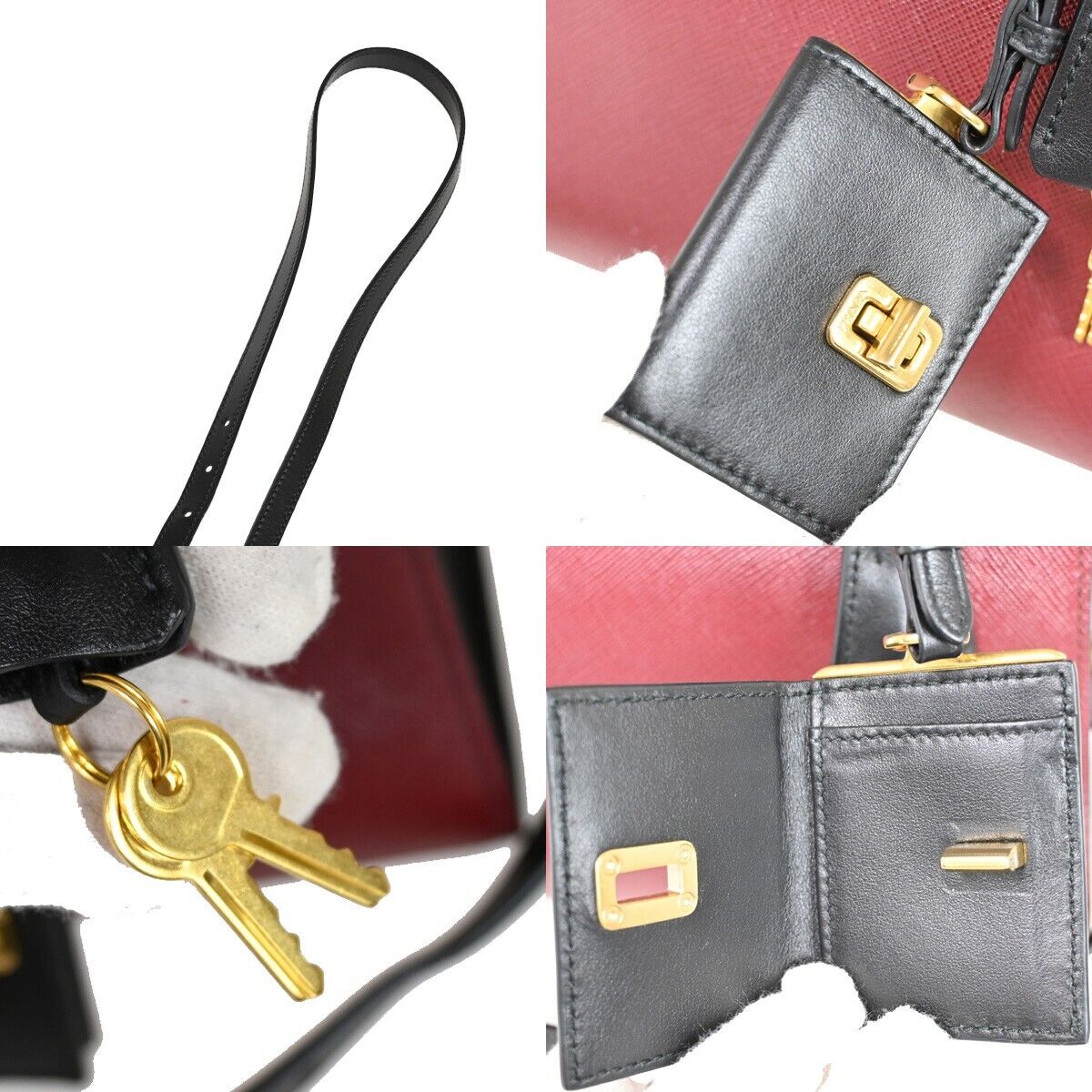 PRADA MILANO Esplanade 2Way Shoulder Hand Bag Saffiano Leather BK BX 52RJ279