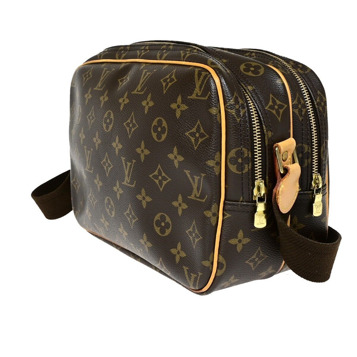 LOUIS VUITTON Reporter PM Crossbody Shoulder Bag Monogram Leather M45254 18EB388
