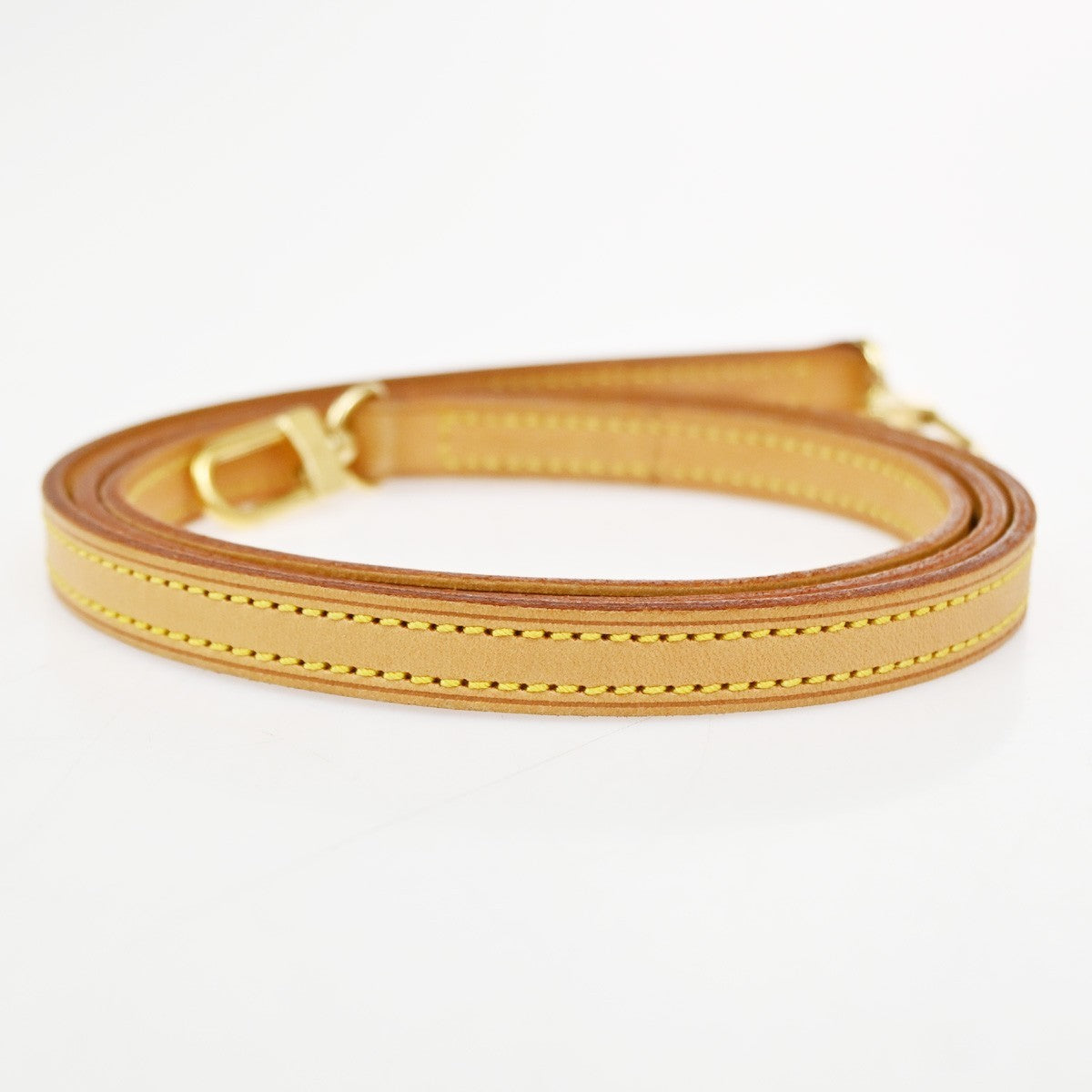 LOUIS VUITTON Logo Shoulder Bag Strap Adjustable Leather BN GHW J00142 61CA896
