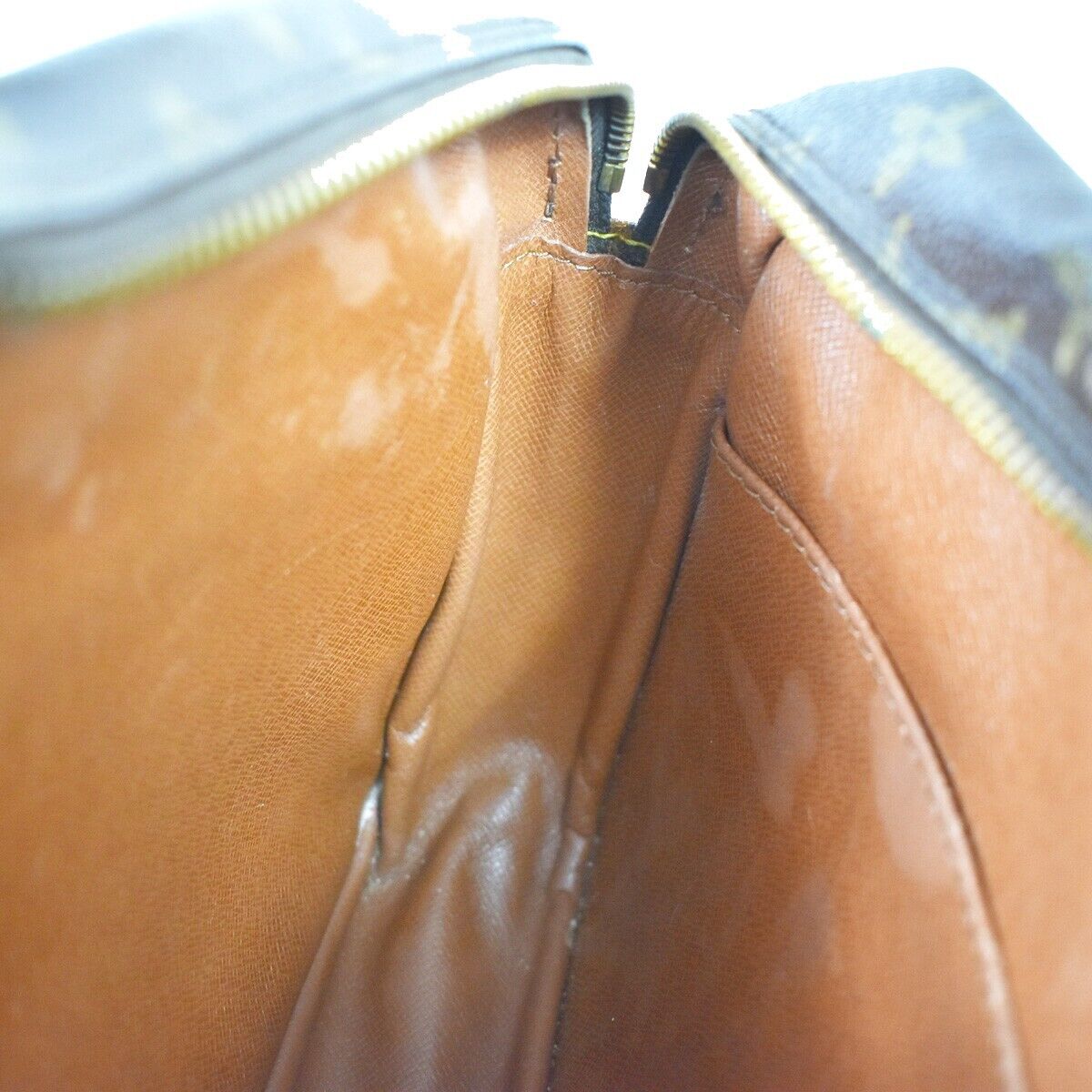 LOUIS VUITTON Compiegne 28 Clutch Bag Monogram Leather Brown GHW M51845 65EA823