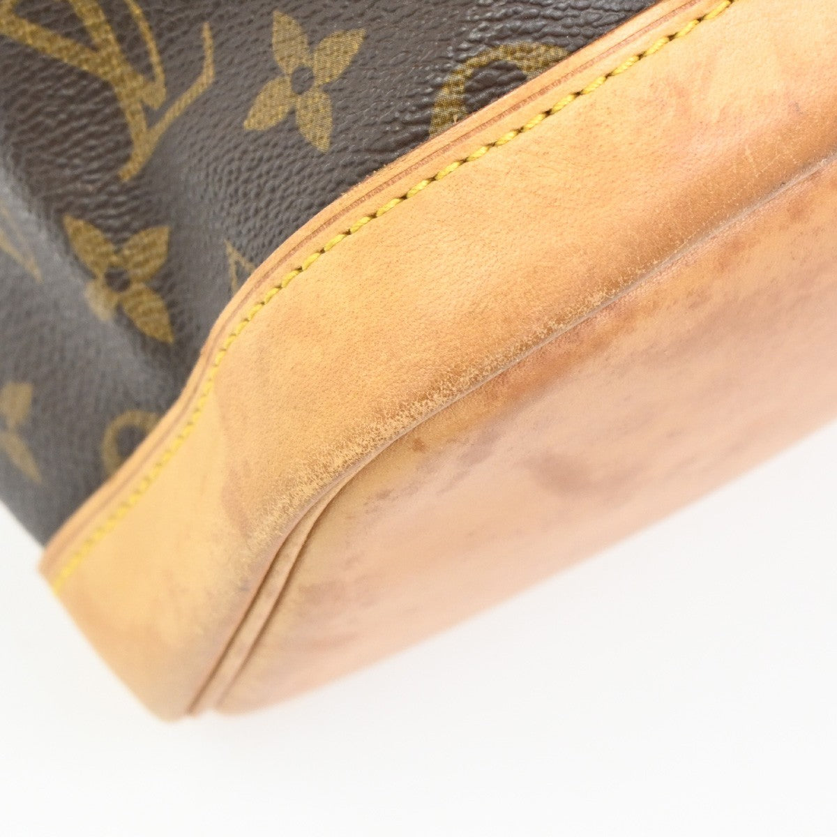 LOUIS VUITTON Montsouris GM Backpack Bag Monogram Leather Brown M51135 97TA524