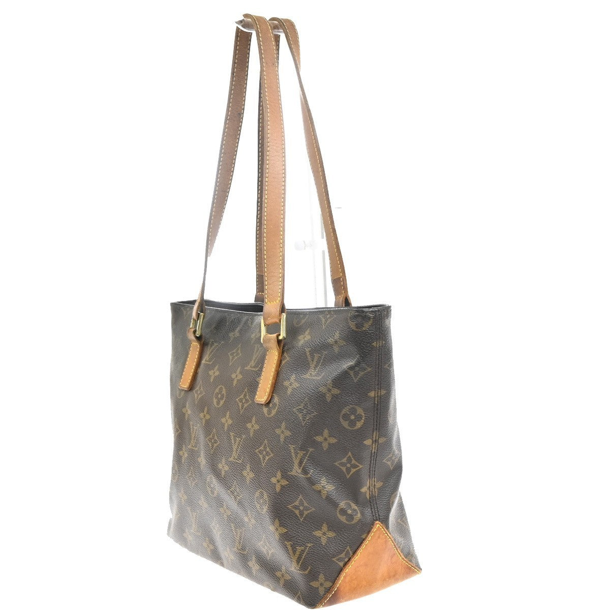 LOUIS VUITTON Cabas Piano Shoulder Bag Monogram Leather Brown M51148 35MA378