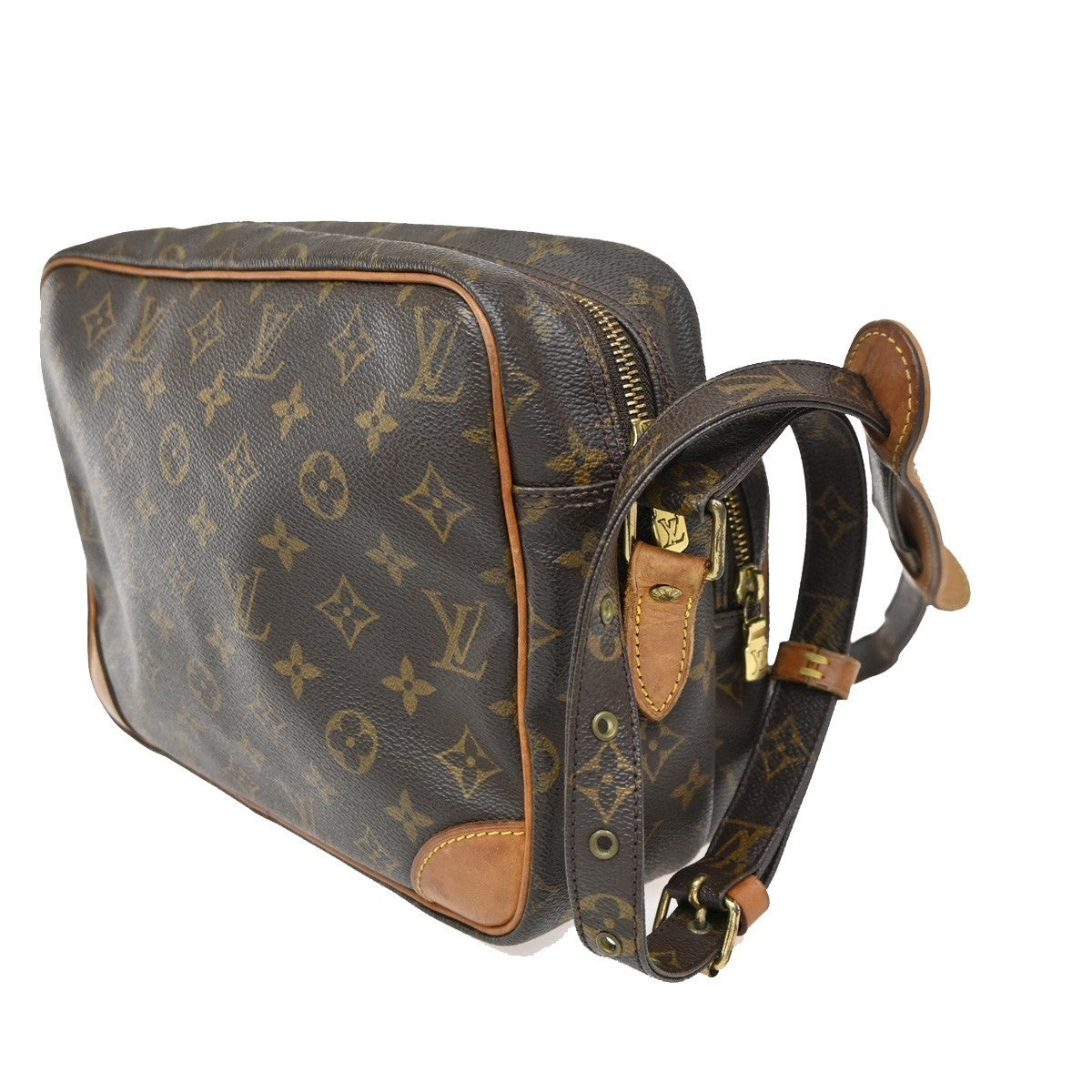 LOUIS VUITTON Nile Crossbody Shoulder Bag Monogram Leather Brown M45244 30CA617
