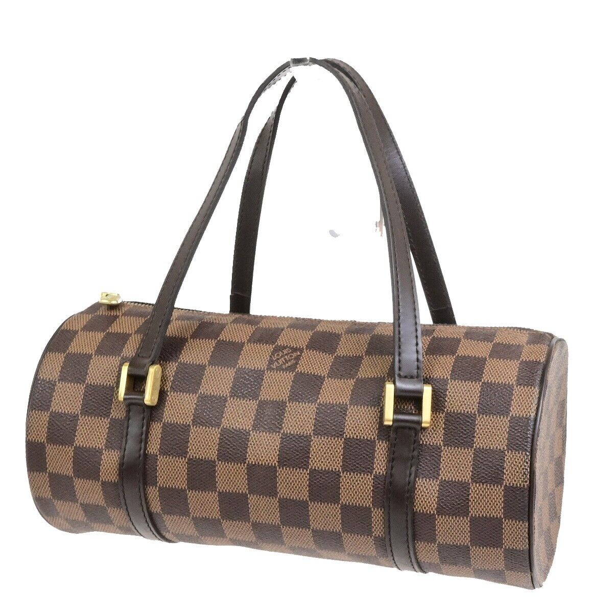 LOUIS VUITTON Papillon PM Hand Bag Damier Ebene Leather Brown N51304 77FB509