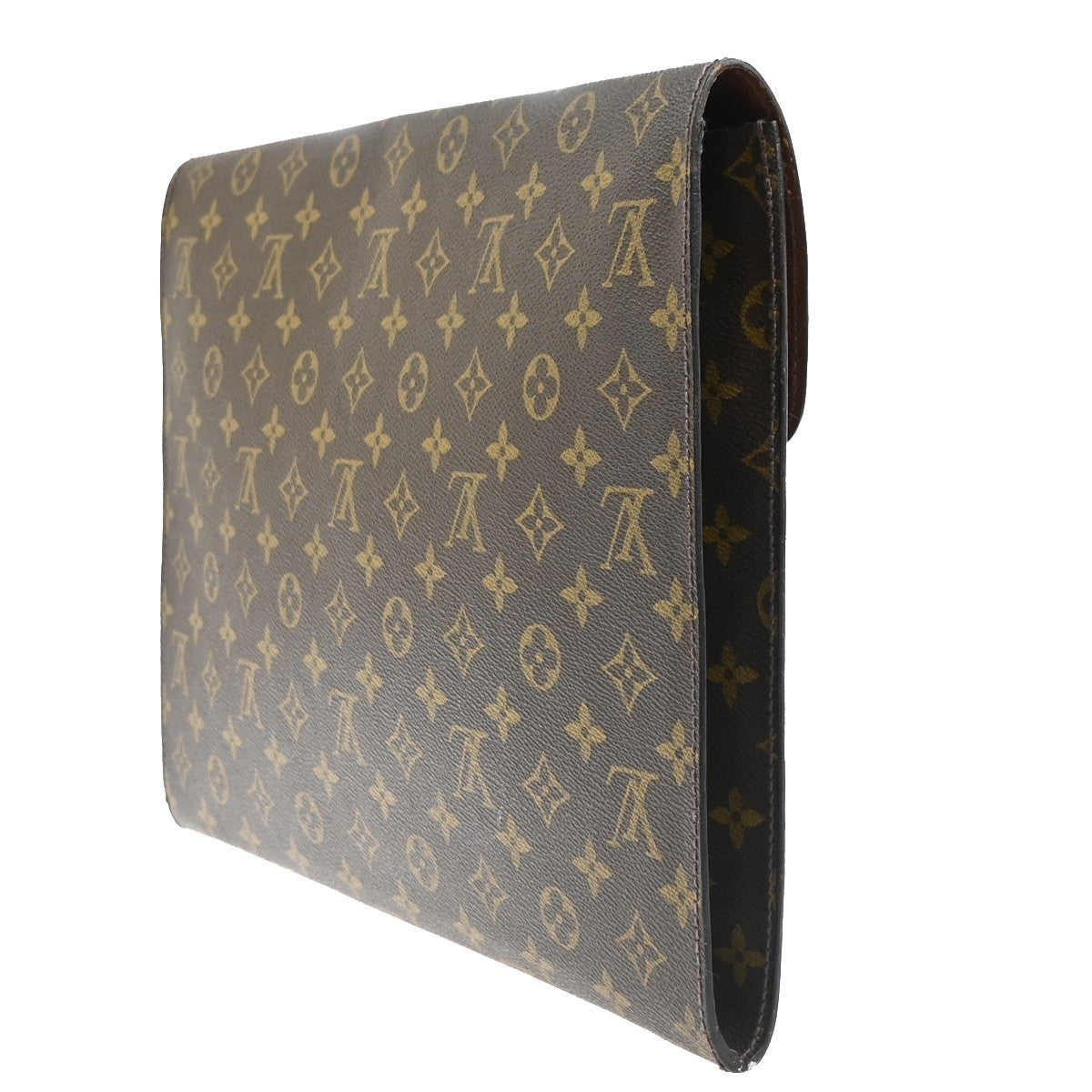 LOUIS VUITTON Poche Ministre Clutch Hand Bag Monogram Leather BN M53445 04MA468