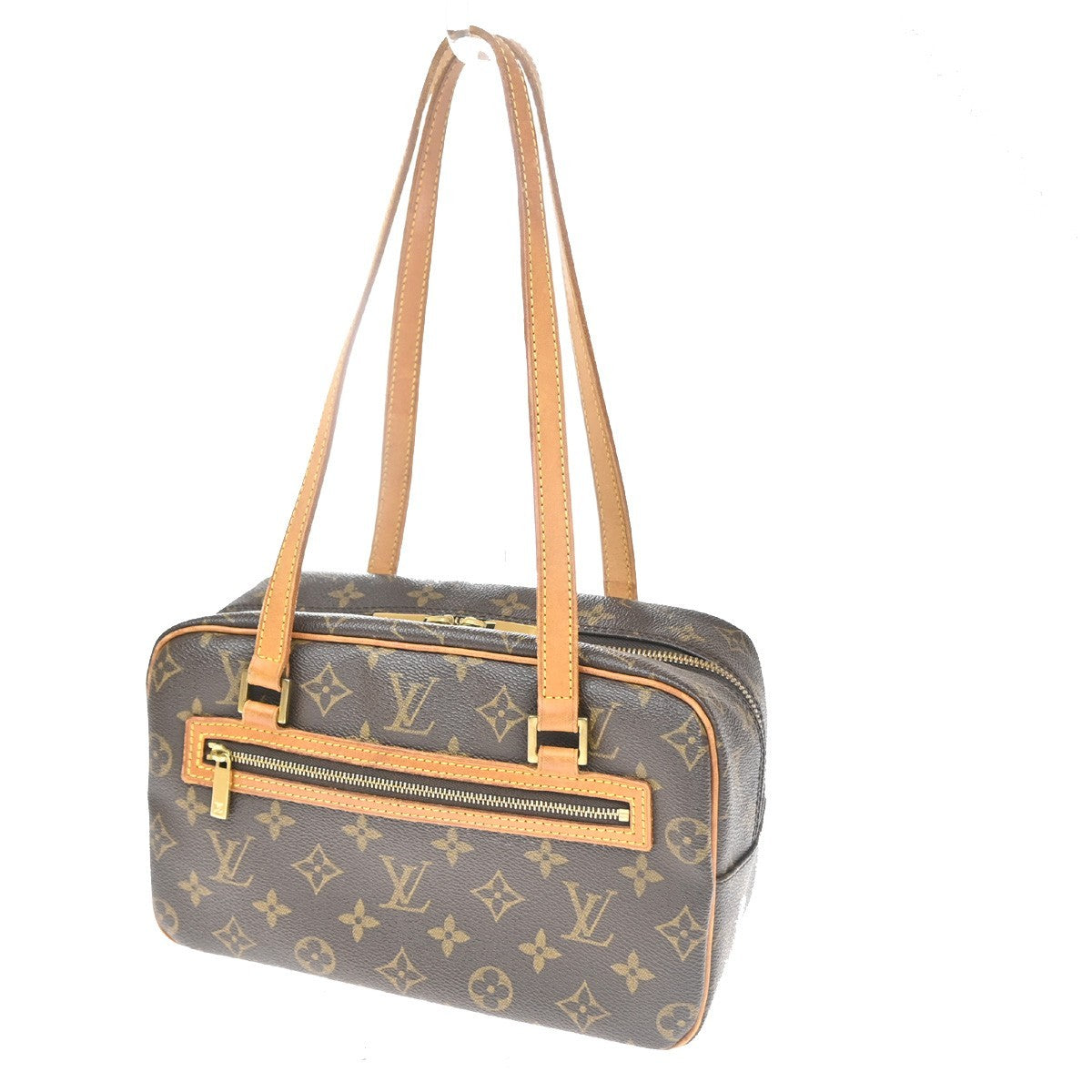 LOUIS VUITTON Cite MM Shoulder Bag Monogram Leather Brown France M51182 18YH989