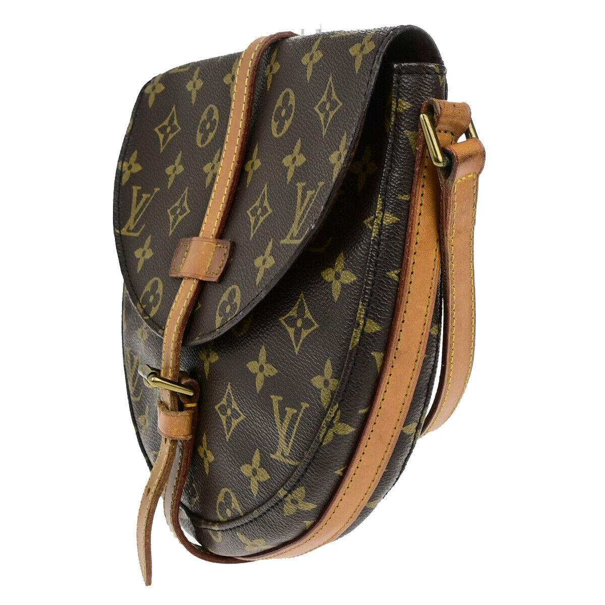 LOUIS VUITTONI Chantilly MM Shoulder Bag Monogram Leather Brown M51233 33YG805