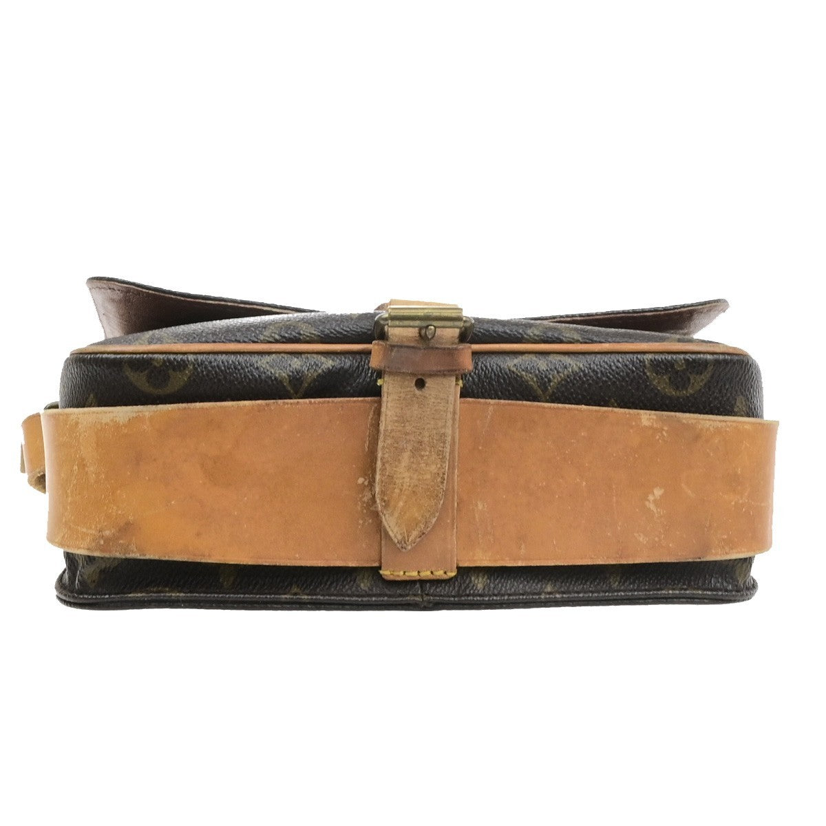 LOUIS VUITTON Cartouchiere MM Shoulder Bag Monogram Leather Brown M51253 82YJ225