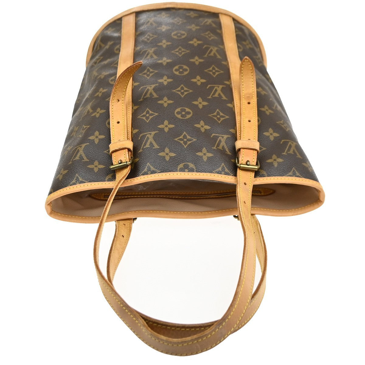 LOUIS VUITTON BUCKET GM Shoulder Tote Bag Monogram Leather Brown M42236 89MA672