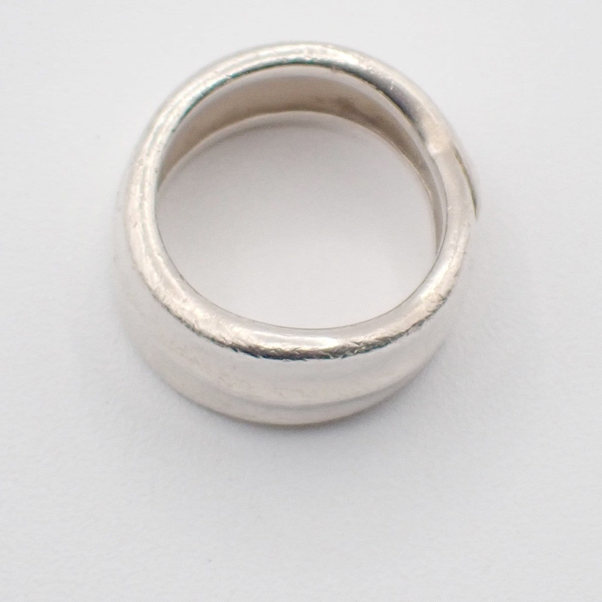 Tiffany & Co. Logo Leaf Ring JP 16 US 8 Silver 925 01KC376