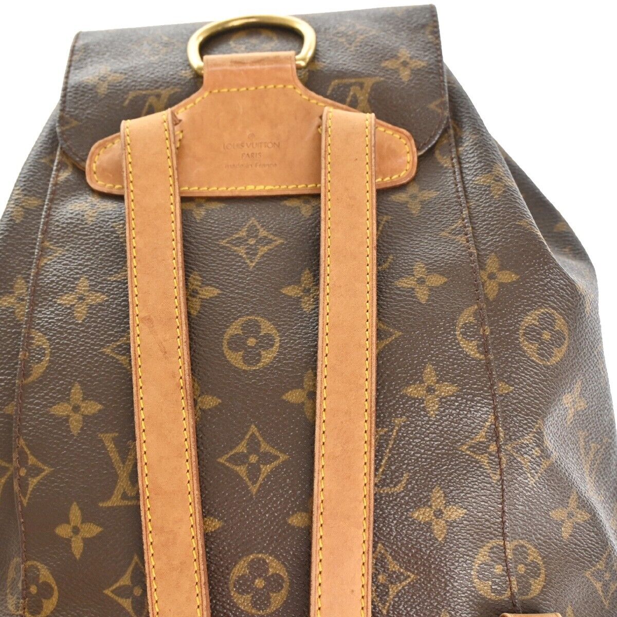 LOUIS VUITTON Montsouris MM Backpack Bag Monogram Leather Brown M51136 79FA413